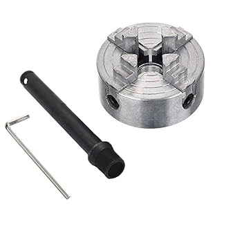 Amazon | 4 爪チャック Z011a 、金属 M12x1mm 旋盤ミニねじ切り